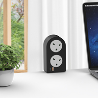 Nuevo Enchufe de Corriente Extraíble de Acero Inoxidable con Estación de Carga USB-C de 20W, Cable de Extensión de 1.8m, Regleta de Corriente con Abrazadera para Escritorio