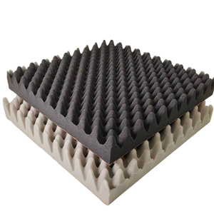 Paneles Acústicos Modernos Premium Ecológicos e Ignífugos con Textura Ondulada Negra, Divisor de Habitaciones Insonorizado <span class=keywords><strong>para</strong></span> Dormitorio o Almacén - Product Image 1