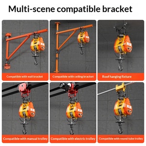 Treuil électrique <span class=keywords><strong>portable</strong></span> Xiao Jingang en métal, 220 V, pour usage domestique, avec câble métallique, 19 m/min, 500 kg, micro-lève-charge à télécommande - Product Image 3