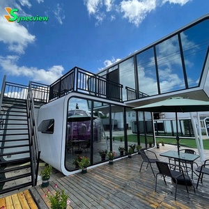 Detachable <strong>Luxury</strong> Model 40ft 20ft 2 Story Pod <strong>House</strong> Guatemala Prefab Combination 3 Bedroom 2 Bath Apple Cabin with Kitchen - Product Image 5