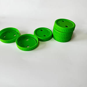 聚丙烯塑料盖，用于宽口梅森罐子86毫米，带3个孔2个小孔1个大孔 - Product Image 4