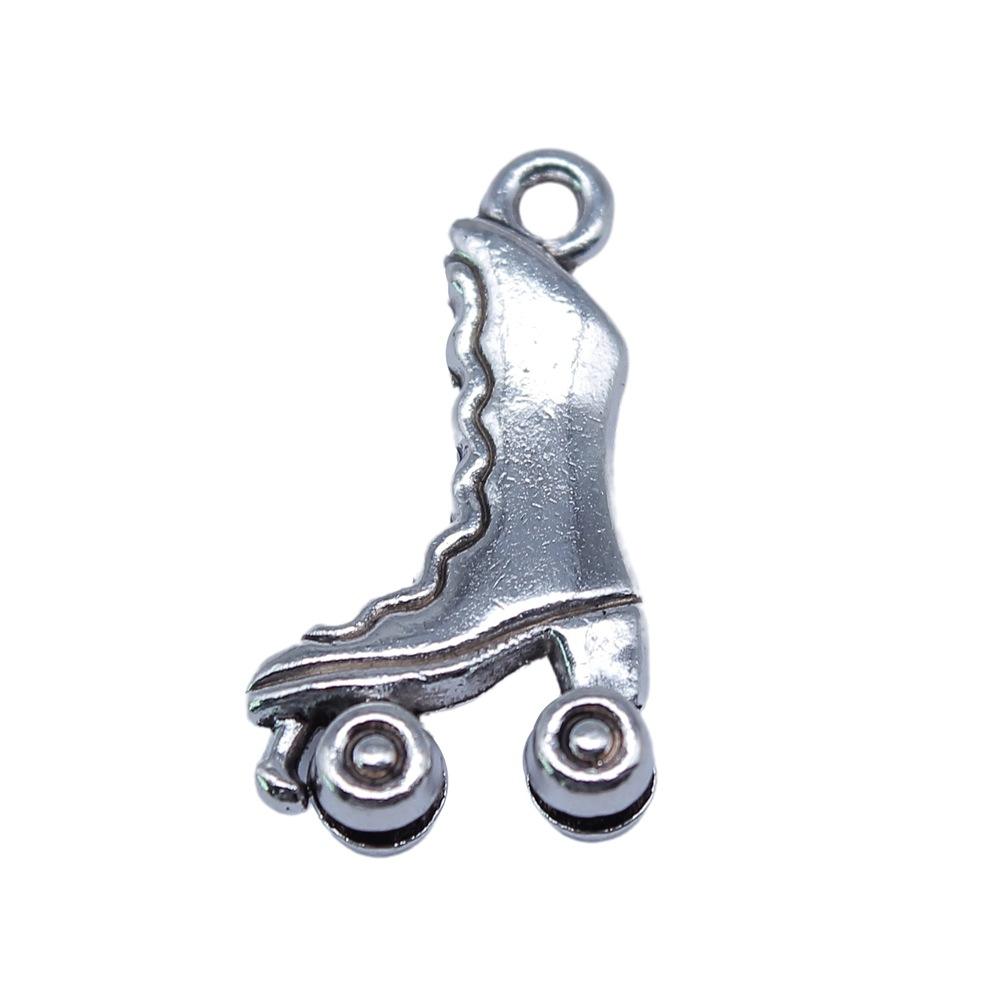 AA0160155 Charms Skates Shoes 12x21mm Tibetan Silver Color