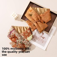 Nouvelle écharpe longue élégante en soie 100% de style chinois musulman Xiangyunsha, châle chaud pour l'automne/hiver, cadeau haut de gamme