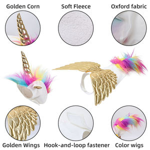 Einhorn Transformation Halloween Kostüm Set für Kinder Erwachsene Atmungsaktive Polyester Fleece Oxford Stoff Non-Pilling Katzen hut für - Product Image 2