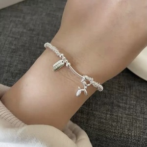 สร้อยข้อมือเงินแท้ S925 รูปสุนัขบอลลูน สำหรับผู้หญิง สวมใส่ได้ทุกวัน เครื่องประดับสวยหรู - Product Image 1