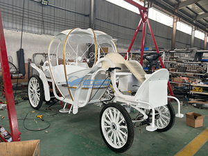 Carruaje Eléctrico de Calabaza para Turismo, Edición Limitada Festiva, Estilo Europeo para Bodas, con Escultura Dorada - Product Image 6