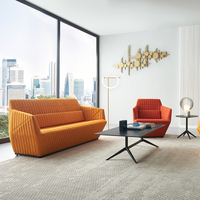 Canapé de luxe en cuir et tissu microfibre au design moderne, confortable, pour salon, ensemble de canapés haut de gamme, meubles gain de place pour magasin