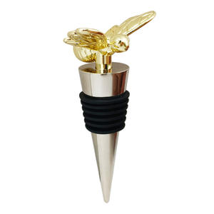 Promotion métal Animal tête d'abeille en forme <span class=keywords><strong>de</strong></span> bouchons <span class=keywords><strong>de</strong></span> <span class=keywords><strong>vin</strong></span> Silicone caoutchouc Champagne Prosecco bouchon <span class=keywords><strong>de</strong></span> bouteille <span class=keywords><strong>de</strong></span> <span class=keywords><strong>vin</strong></span> - Product Image 5
