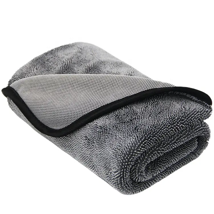 Grand chiffon de nettoyage en microfibre de détail automatique/serviettes de lavage de voiture/serviettes de nettoyage de voiture serviette de séchage de voiture