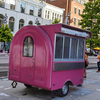 Équipement de cuisine complet personnalisable dans un nouveau style Round Food Trailer Fabriqué en Chine Ice Cream Coffee Hot Dog Candy Catering