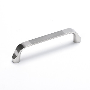 Curved <b>Handle</b> Cabinet <b>Door</b> <b>Handle</b> <b>Silver</b> Stainless Steel Minimalist Design Universal Drawer <b>Handle</b> H-8134 - Product Image 4