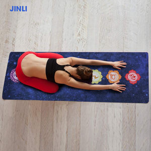 Tapis de <span class=keywords><strong>Yoga</strong></span> en daim, impression personnalisée, <span class=keywords><strong>pas</strong></span> <span class=keywords><strong>cher</strong></span>, absorbant la sueur, écologique, traversin de <span class=keywords><strong>Yoga</strong></span>, pliable - Product Image 2
