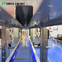 Ligne d'embouteillage d'eau minérale pure en verre entièrement automatique, système de production complet à petite échelle avec codage laser