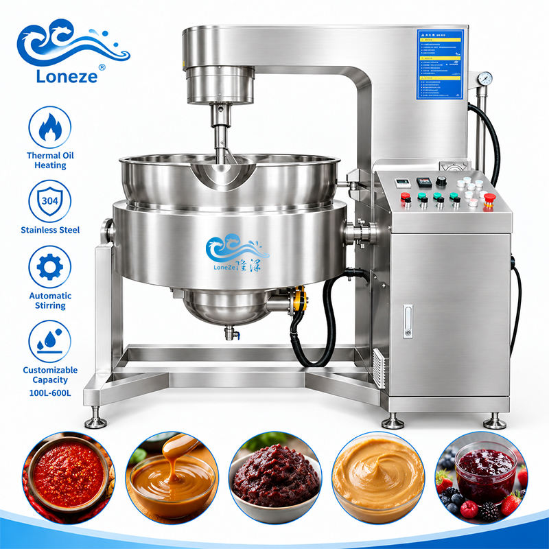 304 Stainless Steel Cooking Kettle Planetary Cooking Mixer Machine ...