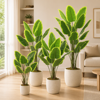 Plante artificielle Oiseau de paradis, fausse verdure tropicale pour la décoration de mariage, de fête, d'événement, de toile de fond, de maison et de bureau