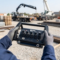 Émetteur-récepteur de commande à distance hydraulique industriel complet, étanche à la poussière et à l'eau IP67, pour la rénovation de grue mobile