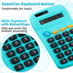Mini calculatrice électronique Machine 8 chiffres étudiant professionnel solaire petite calculatrice de poche pour fournitures de bureau - Product Image 3