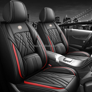 Fundas <span class=keywords><strong>de</strong></span> Asiento <span class=keywords><strong>de</strong></span> Coche <span class=keywords><strong>de</strong></span> Cuero Rojo y Negro 360 °   Soporte Lumbar Completo <span class=keywords><strong>para</strong></span> Todo Clima <span class=keywords><strong>para</strong></span> <span class=keywords><strong>Toyota</strong></span> <span class=keywords><strong>Corolla</strong></span>, Camry, RAV4, Yaris - Product Image 1