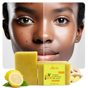 Jabón de Cúrcuma Natural, Limón Vegano, Anti-Acné, Blanqueamiento, Barra Hecha a Mano, Todo Tipo de Piel, Jabón de Belleza, Eliminación de Pecas, Jabón de Ácido Kójico - Product Image 1
