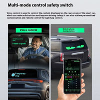Panneau matriciel LED flexible « Devil Eyes » pour voiture, écran animé dynamique RGB programmable par application pour vitre de voiture ou camion