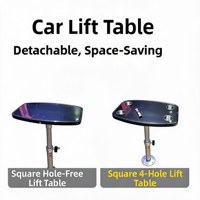 Table relevable pour camping-car aspect carbone, vente en gros usine, détachable, hauteur réglable avec porte-gobelets, deux versions de montage