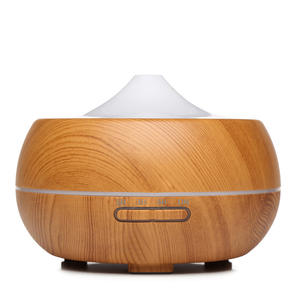 Diffuseur d'arômes à effet bois 300 ml, humidificateur électrique avec minuterie pour usage domestique - Product Image 2