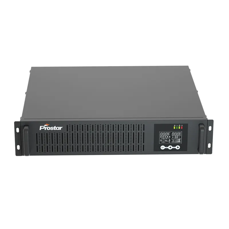 Prostar UPS 10KW Rack Mounted Online UPS 220V/230V PF1 dengan Baterai UPS Tegangan Output Yang Dapat Diprogram