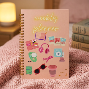 Free Sample Custom A5 <b>A4</b> Gold Spiral Binding Coloring Inner Page Printing Weekly Daily Organizer Planner - Product Image 1