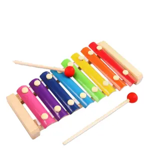 सस्ते Xylophones बच्चा लकड़ी के खिलौने शैक्षिक संगीत वाद्ययंत्र खिलौना Toddlers के लिए
