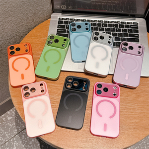 เคสโทรศัพท์มือถือแม่เหล็กแบบด้านสำหรับสาวๆ สำหรับ iPhone 17 16 Pro Max 15 14 13 พร้อมฟิล์มเลนส์ HD ป้องกันแรงกระแทก ฝาหลังป้องกัน - Product Image 1