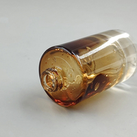 Bernsteinfarbene Leere Glaswasserflaschen mit Aluminium Gold/Silber Verschlusskappe Sprüher
