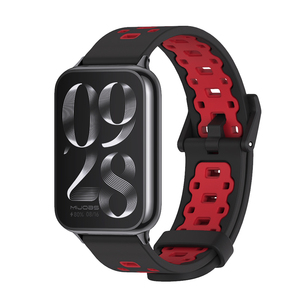 Correas Deportivas de Silicona de Goma con Diseño de Panal de Abeja Bicolor Mijobs para Relojes Inteligentes Xiaomi <span class=keywords><strong>Band</strong></span> 8 9 <span class=keywords><strong>Pro</strong></span>/Redmi Watch 4 - Product Image 1