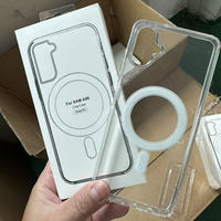 Coque magnétique antichoc en acrylique rigide pour iPhone 17 Pro Max, Air 16, 15, 14, 13, 18, 11, 12, X, XR, XSMAX – Prix usine