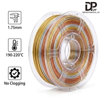 Filamen Printer 3D DEYI Silk PLA Tri-color Diameter 1.75mm Suhu Cetak 200C