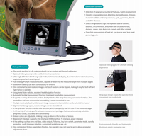 Appareil d'échographie vétérinaire portable, système de diagnostic d'échographie numérique complet pour animaux