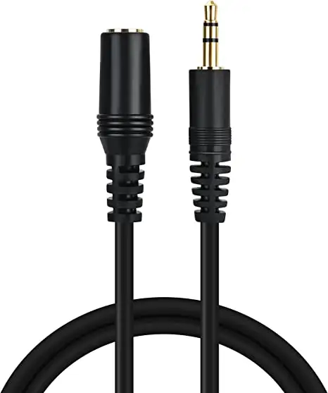 Lede 3.5mm Stereo Male to Female Extension Audio Cable Cord,pvc injection housing