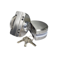 SUS 201 304 Bisagra de puerta Candado Cerradura de puerta corredera de vidrio Accesorios de puerta de vidrio sin marco