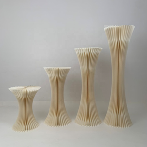 Suministros de boda de papel, <span class=keywords><strong>Torre</strong></span> curvada plegable, conjunto de soporte para postre, mesa de postre - Product Image 5