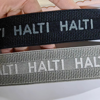 Sangle élastique en nylon jacquard imprimée avec logo personnalisé, sangles de sac à main haute ténacité avec motif à chevrons et design à rayures