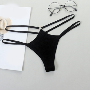 Siêu thoải mái dây đeo mỏng quần lót rỗng Phụ nữ sexy G-<span class=keywords><strong>string</strong></span> mềm đồ lót phụ nữ cotton tóm tắt Breathable nữ thongs unde - Product Image 2