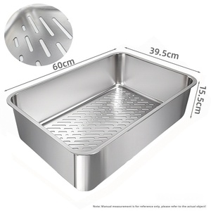 Groothandel Slimme Dubbellaagse Geurcontrole 48l Capaciteit 60*40*15/60*40*20Cm Semi-Ingesloten Roestvrijstalen Kattenbak Filter - Product Image 6