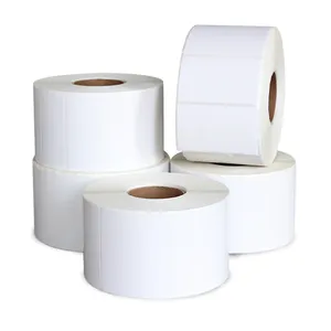 Waterproof Thermo Label 58*40 Direct Thermal Transfer Removable Adhesive Barcode Label Roll Thermo Stickers 58 40 mm