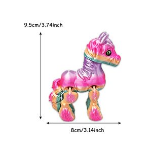 动物玩具3D打印可爱马设计儿童彩色模型个性化3D打印玩具铰接式可移动 - Product Image 5