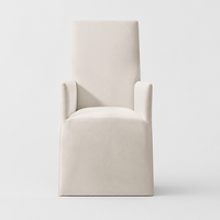 Ensemble de salle à manger extensible moderne et élégant de luxe, table rectangulaire en bois massif, chaises en tissu rembourré, 7 pièces, villa, cuisine
