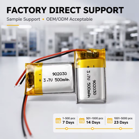 902030 LOOYBAT Merek 3.7V 500mAh 1.85Wh Baterai Lithium Polymer Lipo Pouch Baterai Lithium Ion Isi Ulang untuk Perangkat yang Dapat Dipakai
