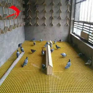Pigeon Grate sợi thủy tinh tấm kim loại sàn grills cho Racing Pigeon lofts FRP Grating