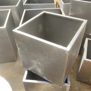 Square Corten Steel Planter Modern Design Durable Outdoor Floor Use Garden Flower Green Plant <b>Container</b> Not Coated Gnee - Product Image 6