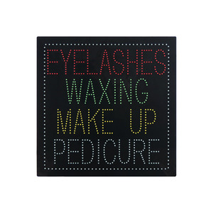 Enseigne LED lumineuse 24x24 pouces pour salon de beauté, <span class=keywords><strong>pédicure</strong></span>, et magasin – Panneau publicitaire pour devanture de commerce - Product Image 3