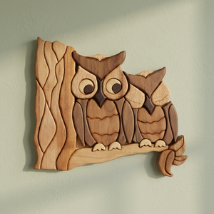 Vdelta Intarsia de Tortuga Marina Loggerhead para Colgar en la Pared, Tallado en Madera, Temática de Árbol y Naturaleza Protectora de Vietnam - Product Image 4
