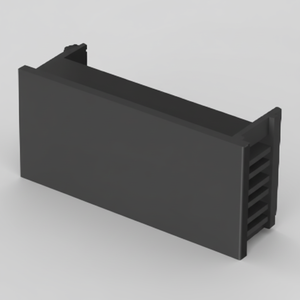 Scatola di 12 unità di presa di chiusura, 1 modulo, linea spagnola, nero, Volteck - Product Image 1